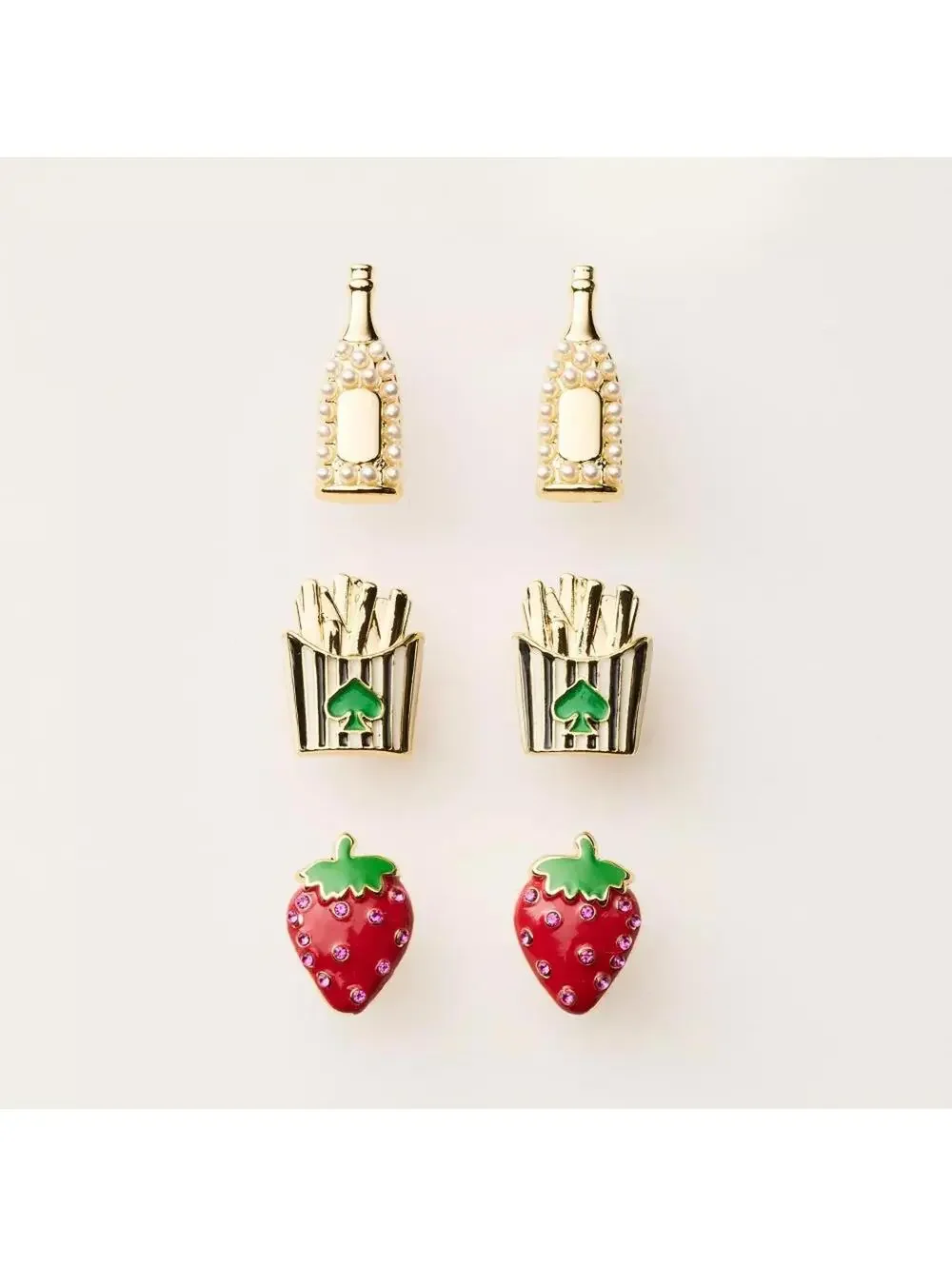 Kate Spade Mixed Novelty Stud Earrings 3pk